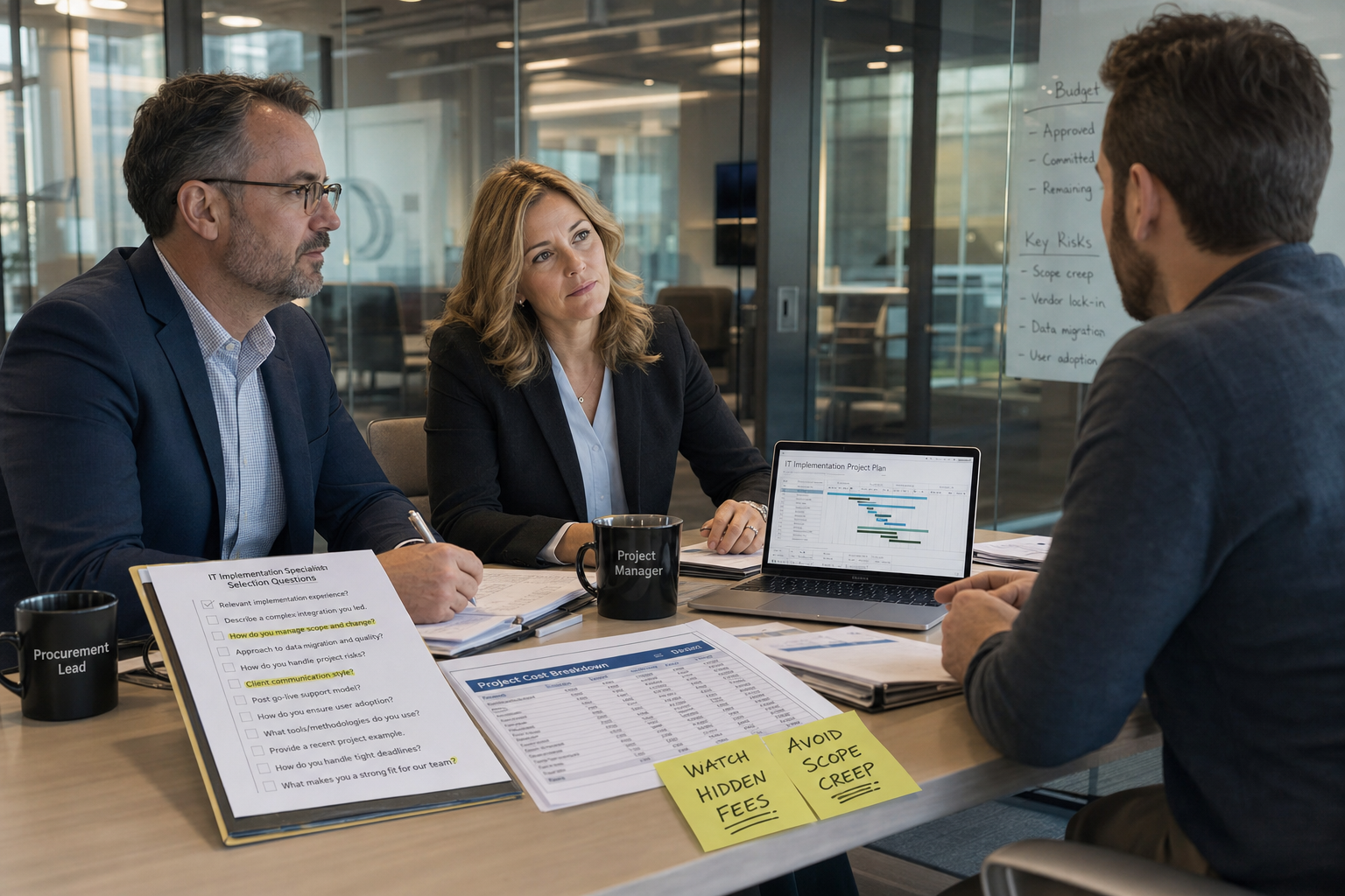 Implementatie specialist selecteren