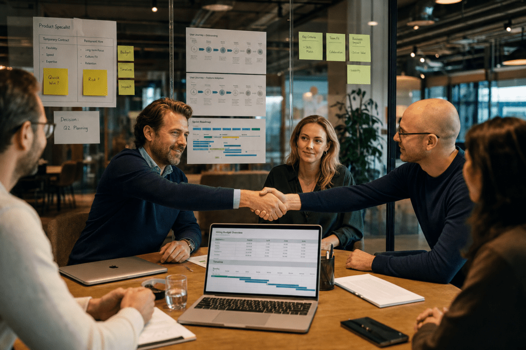 Wanneer is het verstandiger om een product specialist tijdelijk in te huren in plaats van iemand vast aan te&nbsp;nemen?